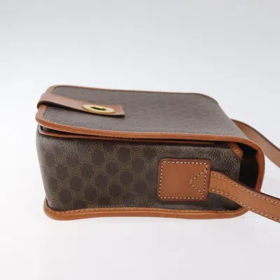 Pre-owned Celine Céline Macadam Brown Canvas Shoulder Bag ()
