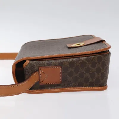 Pre-owned Celine Céline Macadam Brown Canvas Shoulder Bag ()