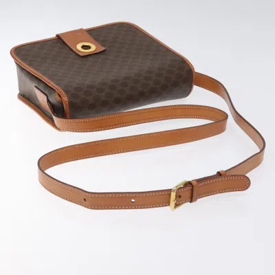 Pre-owned Celine Céline Macadam Brown Canvas Shoulder Bag ()