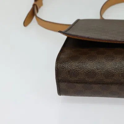 Pre-owned Celine Céline Macadam Brown Canvas Shoulder Bag ()