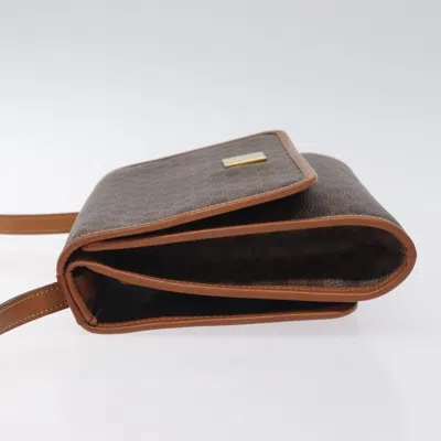 Pre-owned Celine Céline Macadam Brown Canvas Shoulder Bag ()