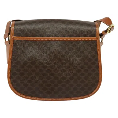 Pre-owned Celine Céline Macadam Brown Canvas Shoulder Bag ()