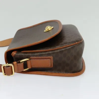 Pre-owned Celine Céline Macadam Brown Canvas Shoulder Bag ()