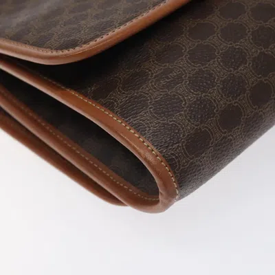 Pre-owned Celine Céline Macadam Brown Canvas Shoulder Bag ()