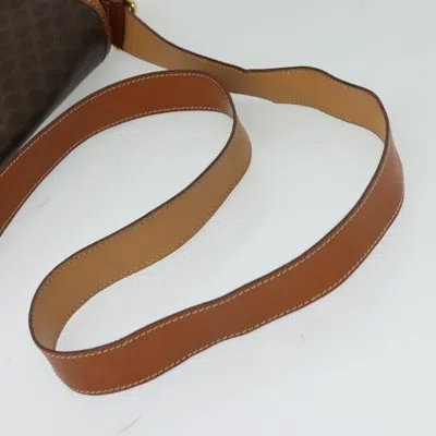 Pre-owned Celine Céline Macadam Brown Canvas Shoulder Bag ()