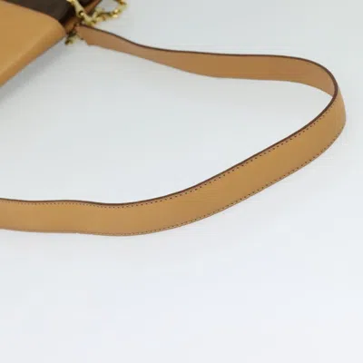 Pre-owned Celine Céline Macadam Brown Canvas Shoulder Bag ()