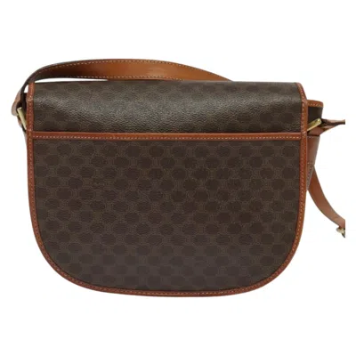 Pre-owned Celine Céline Macadam Brown Canvas Shoulder Bag ()