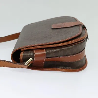 Pre-owned Celine Céline Macadam Brown Canvas Shoulder Bag ()