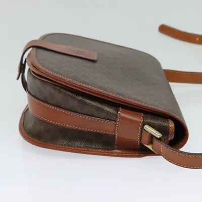 Pre-owned Celine Céline Macadam Brown Canvas Shoulder Bag ()