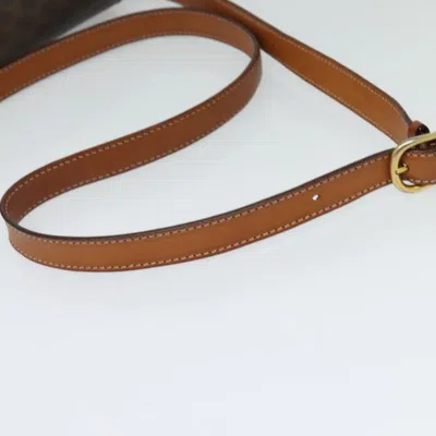 Pre-owned Celine Céline Macadam Brown Canvas Shoulder Bag ()