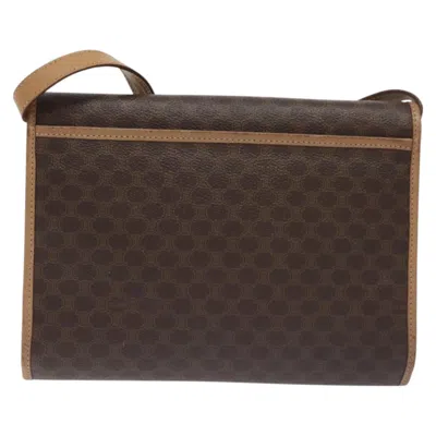 Pre-owned Celine Céline Macadam Brown Canvas Shoulder Bag ()