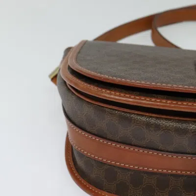 Pre-owned Celine Céline Macadam Brown Canvas Shoulder Bag ()