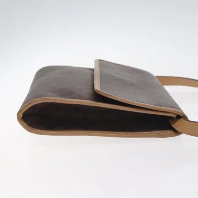 Pre-owned Celine Céline Macadam Brown Canvas Shoulder Bag ()