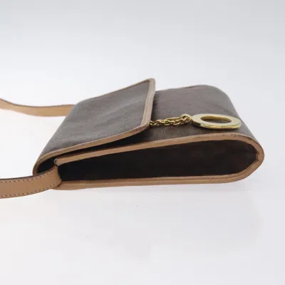 Pre-owned Celine Céline Macadam Brown Canvas Shoulder Bag ()