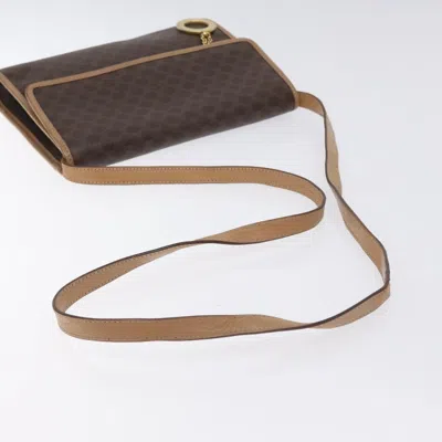 Pre-owned Celine Céline Macadam Brown Canvas Shoulder Bag ()
