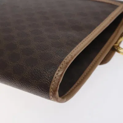 Pre-owned Celine Céline Macadam Brown Canvas Shoulder Bag ()