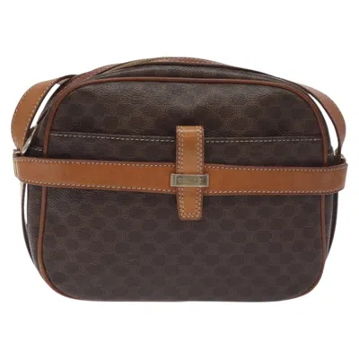 Pre-owned Celine Céline Macadam Brown Canvas Shoulder Bag ()