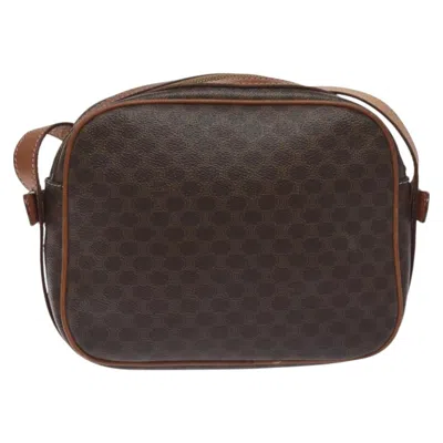 Pre-owned Celine Céline Macadam Brown Canvas Shoulder Bag ()