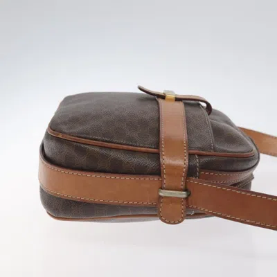 Pre-owned Celine Céline Macadam Brown Canvas Shoulder Bag ()
