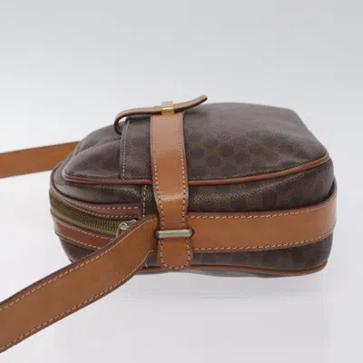 Pre-owned Celine Céline Macadam Brown Canvas Shoulder Bag ()