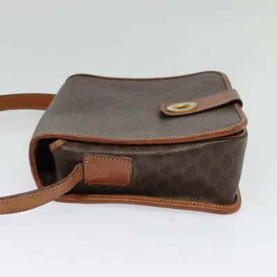 Pre-owned Celine Céline Macadam Brown Canvas Shoulder Bag ()