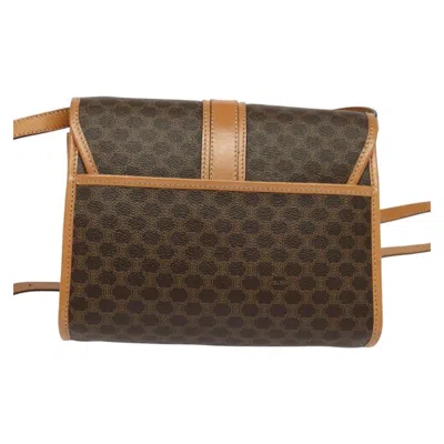 Pre-owned Celine Céline Macadam Brown Canvas Shoulder Bag ()