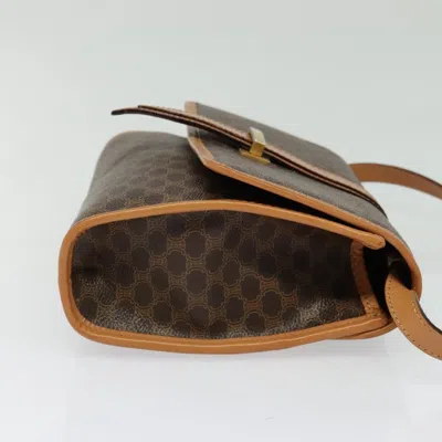 Pre-owned Celine Céline Macadam Brown Canvas Shoulder Bag ()