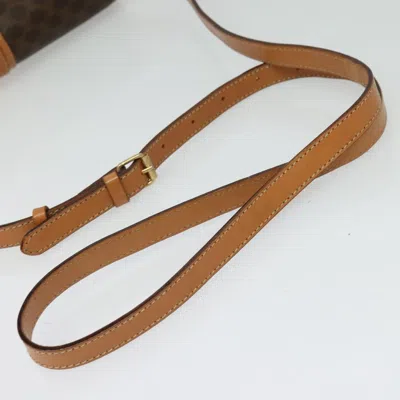 Pre-owned Celine Céline Macadam Brown Canvas Shoulder Bag ()