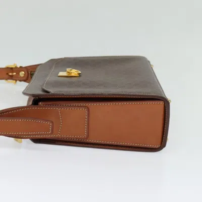 Pre-owned Celine Céline Macadam Brown Canvas Shoulder Bag ()