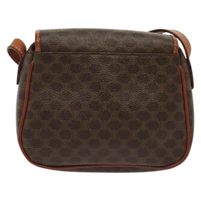 Pre-owned Celine Céline Macadam Brown Canvas Shoulder Bag ()