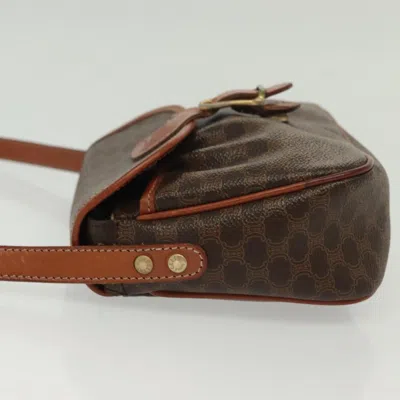 Pre-owned Celine Céline Macadam Brown Canvas Shoulder Bag ()