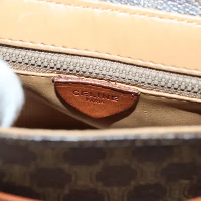 Pre-owned Celine Céline Macadam Brown Canvas Shoulder Bag ()