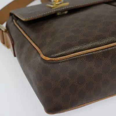 Pre-owned Celine Céline Macadam Brown Canvas Shoulder Bag ()