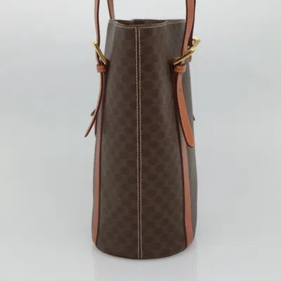 Pre-owned Celine Céline Macadam Brown Canvas Tote Bag ()