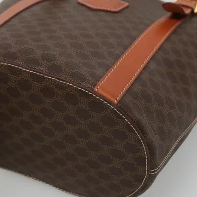 Pre-owned Celine Céline Macadam Brown Canvas Tote Bag ()