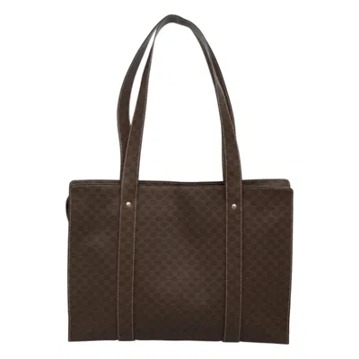Pre-owned Celine Céline Macadam Brown Canvas Tote Bag ()