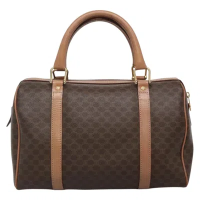Pre-owned Celine Céline Macadam Brown Canvas Tote Bag ()