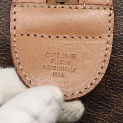Pre-owned Celine Céline Macadam Brown Canvas Tote Bag ()