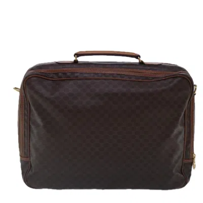 Pre-owned Celine Céline Macadam Brown Canvas Travel Bag ()