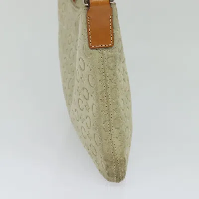 Pre-owned Celine Céline Macadam Grey Canvas Shoulder Bag () In Gray