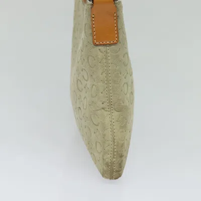 Pre-owned Celine Céline Macadam Grey Canvas Shoulder Bag () In Gray