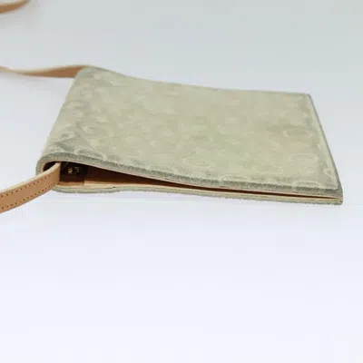 Pre-owned Celine Céline Macadam Grey Suede Wallet  () In Gray