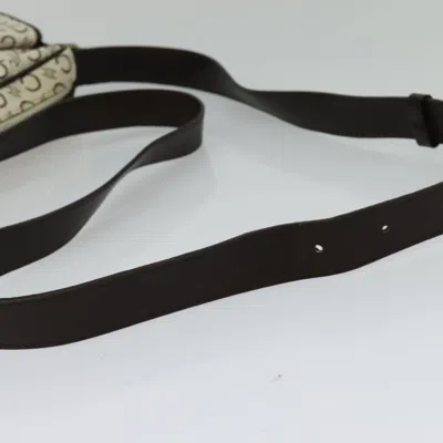 Pre-owned Celine Céline Macadam White Cotton Shoulder Bag ()