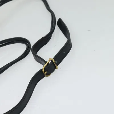 Pre-owned Celine Céline Navy Leather Shoulder Bag () In Blue