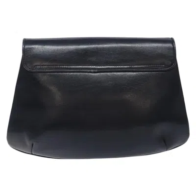 Pre-owned Celine Céline Navy Leather Shoulder Bag () In Blue