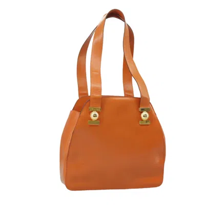 Pre-owned Celine Céline Orange Leather Shoulder Bag ()