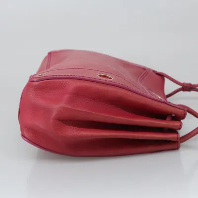 Pre-owned Celine Céline Red Leather Shoulder Bag ()
