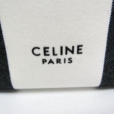 Pre-owned Celine Céline Seau Sangle White Canvas Shoulder Bag ()