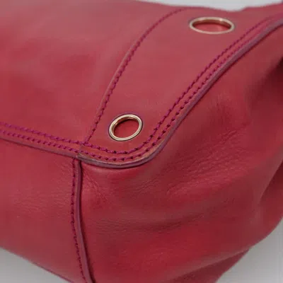 Pre-owned Celine Céline Red Leather Shoulder Bag ()