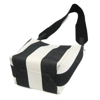 Pre-owned Celine Céline Seau Sangle White Canvas Shoulder Bag ()